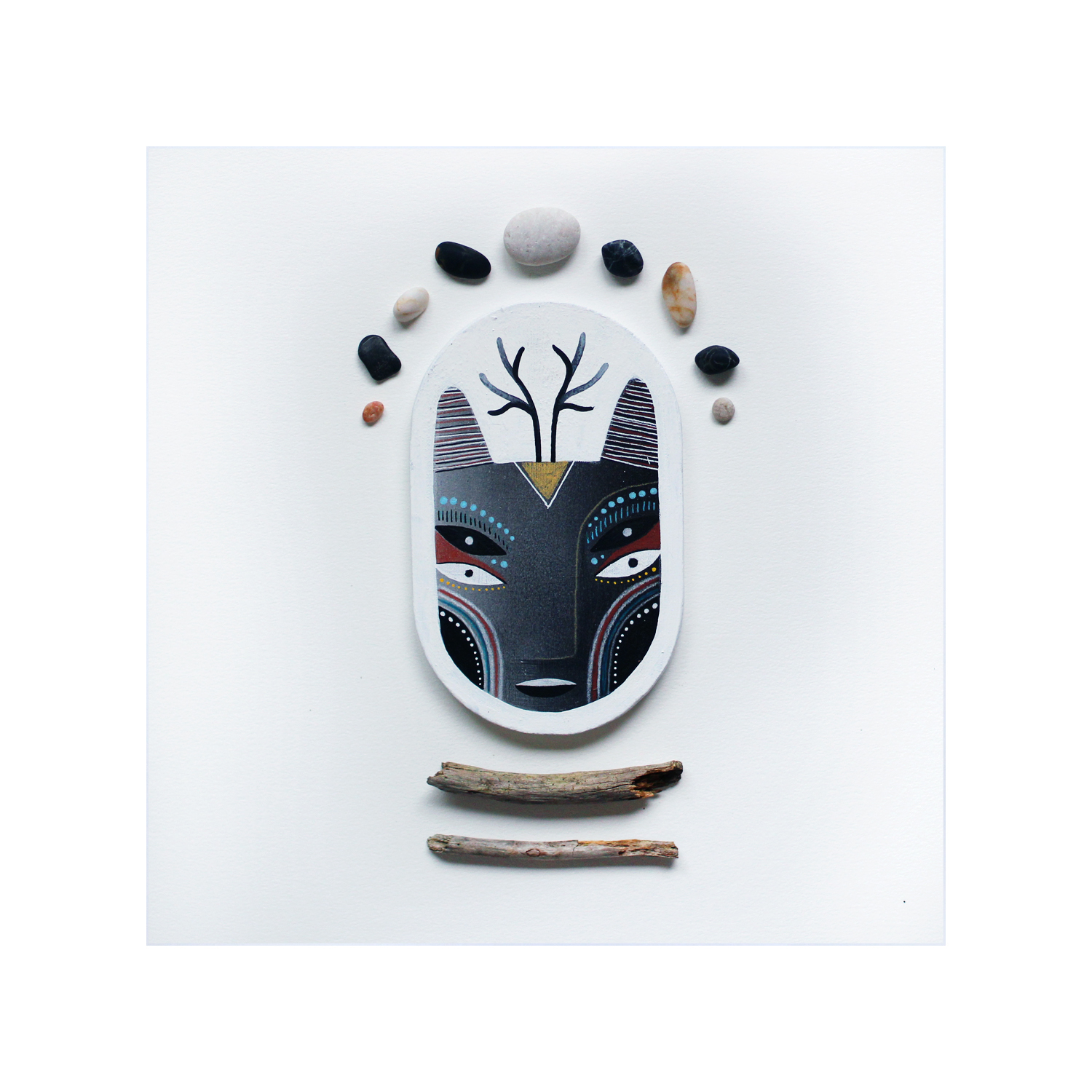 Le 2nd veilleur. 10x20 cm, acrylique sur bois // Vendu