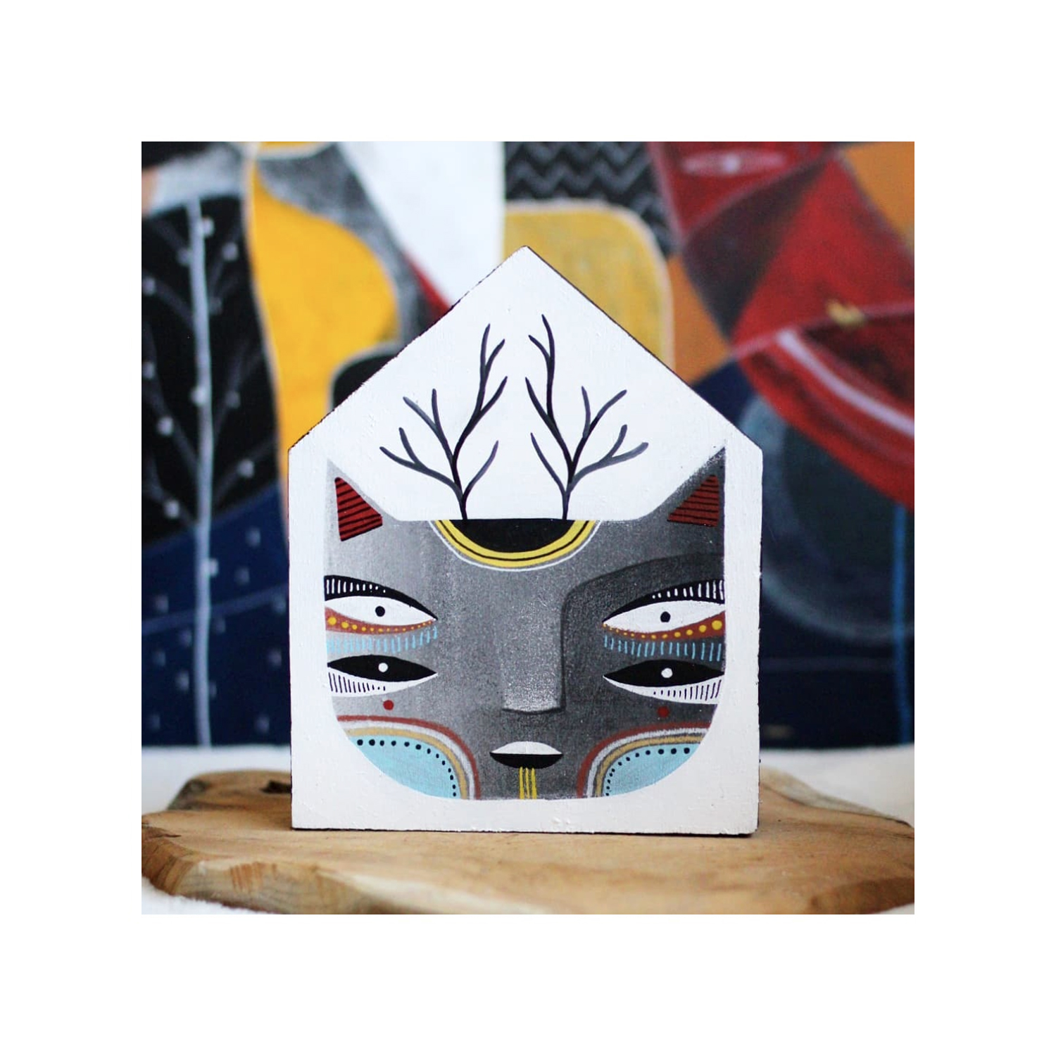 Le 1er veilleur. 12x18 cm, acrylique sur bois // Vendu