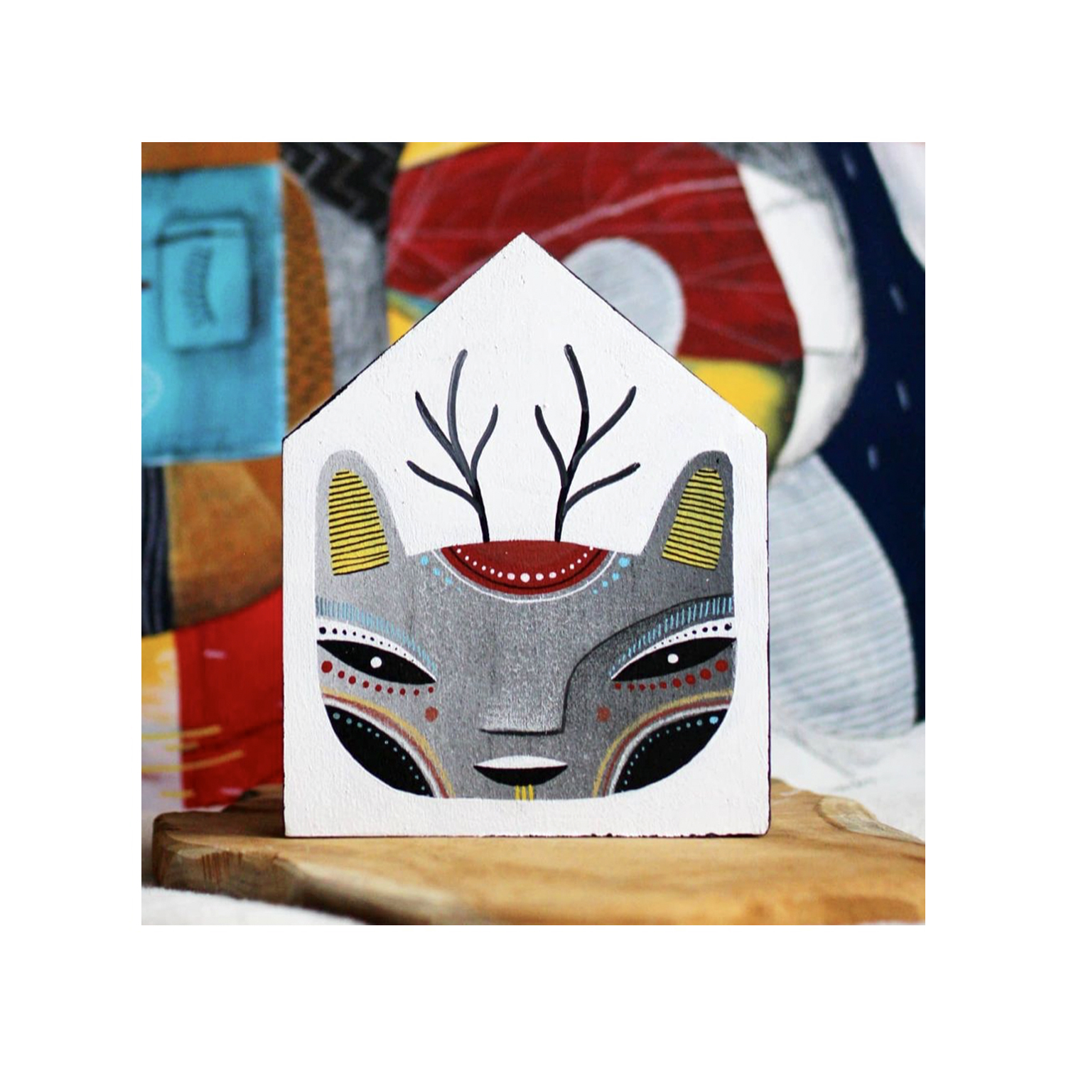 Le 6ème veilleur. 12x18 cm, acrylique sur bois // Vendu