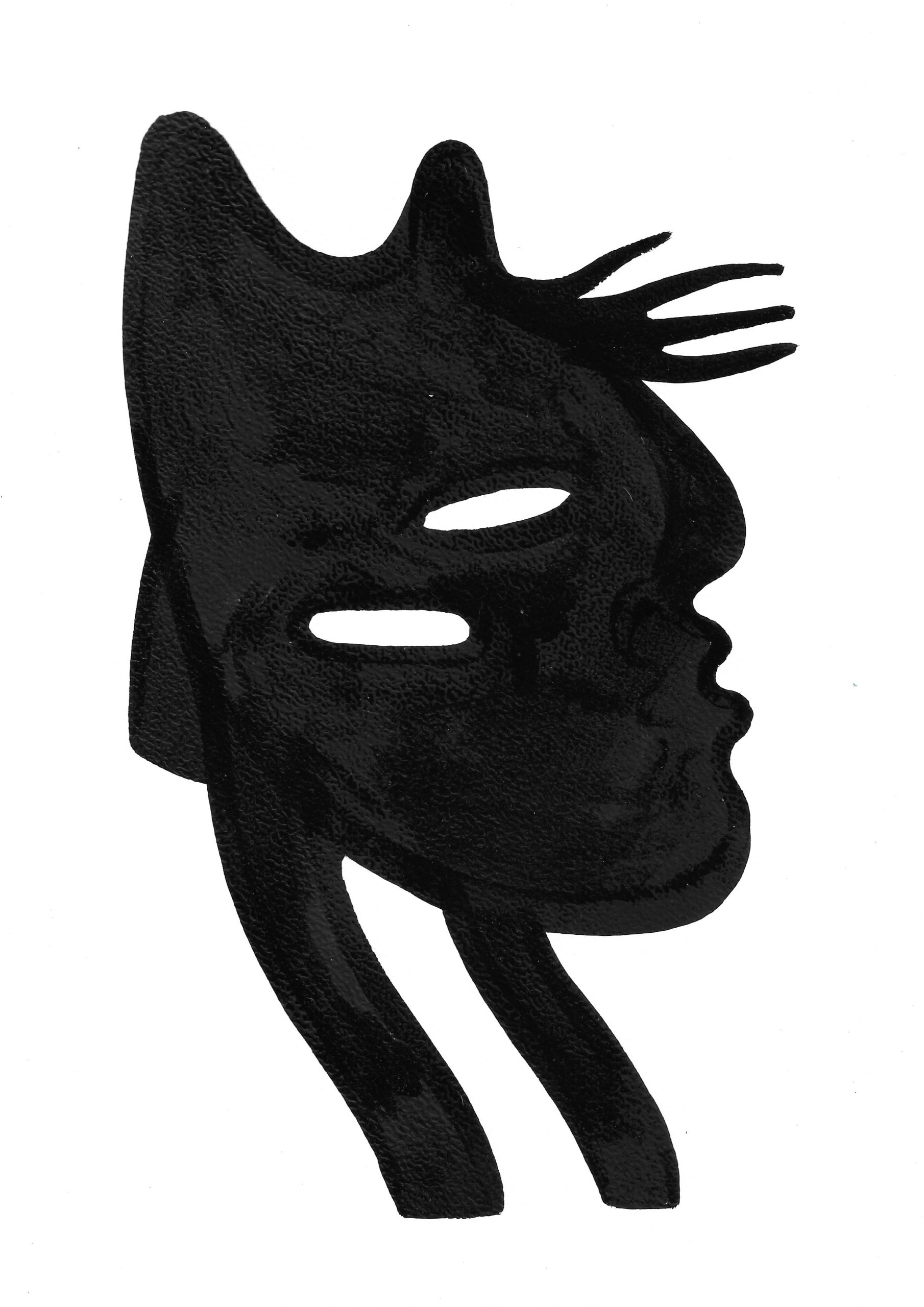 Jamais seule 6 // 21x29,7 cm, Encre sur papier 