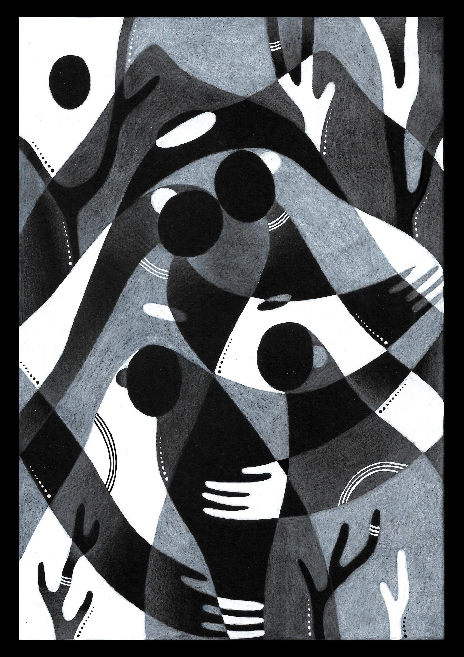 Famille // 21x29,7, technique mixte sur papier 300 g 