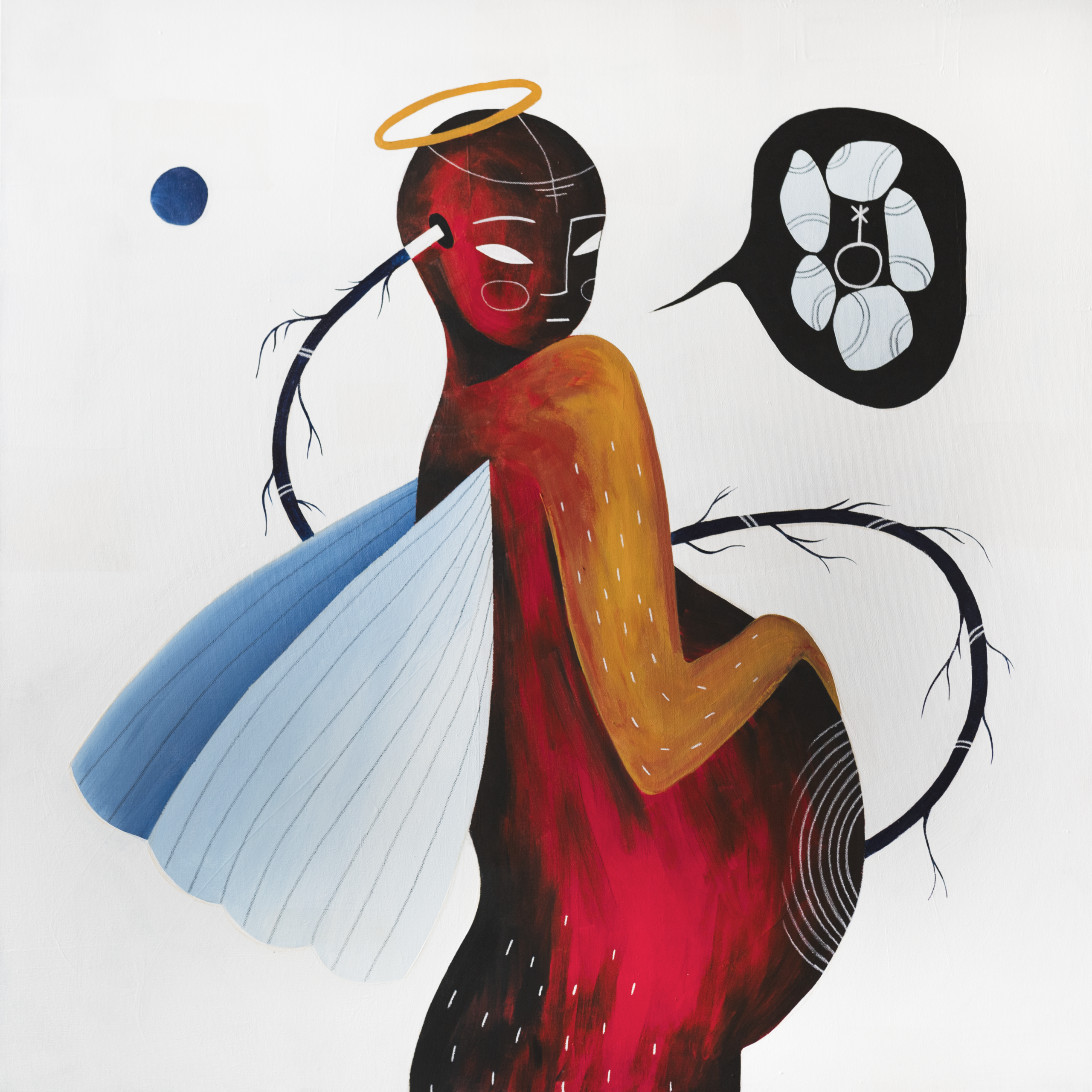 Il met au monde comme les autres. // 100x100, acrylique sur toile coton.